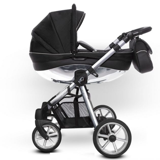 Mommy GLOSSY kombivogn - SILVER