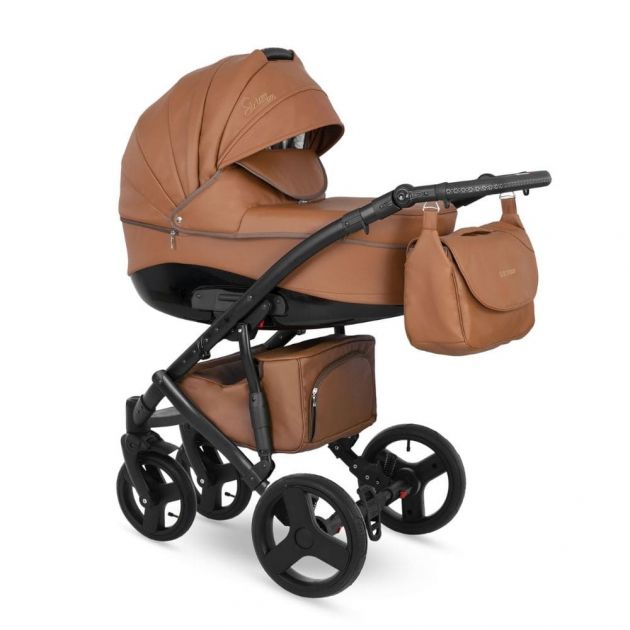 SIRION KOMBIVOGN I ØKOLÆDER - VINTAGE BRUN