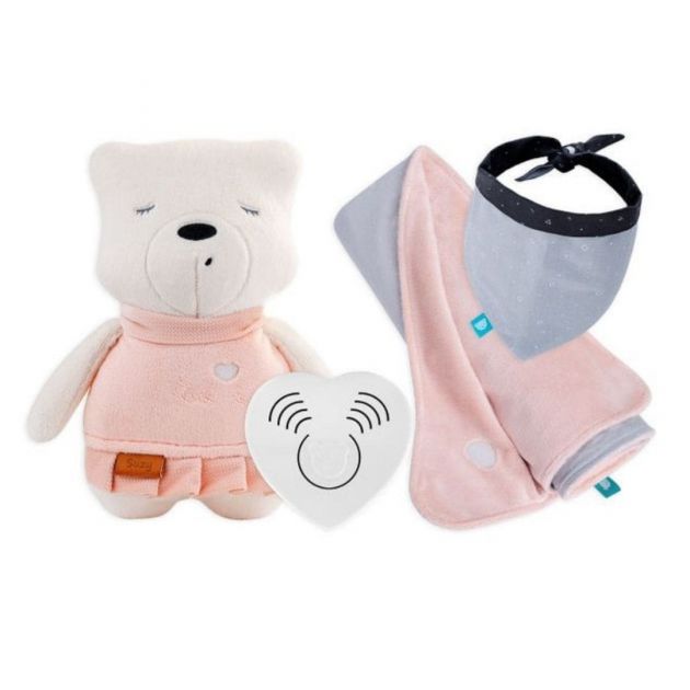 Suzy bamse, babytæppe og tørklæde i sæt