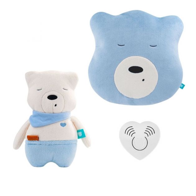 Simon bamse og pude i sæt