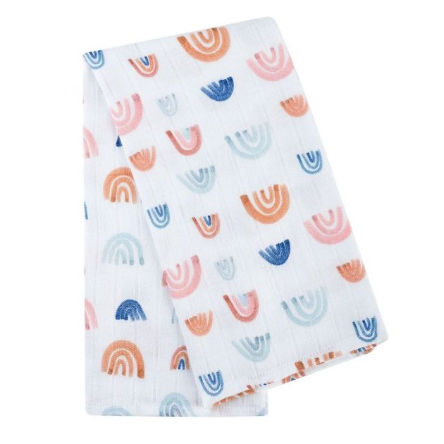 Bambus stofble - regnbue 46/46 cm