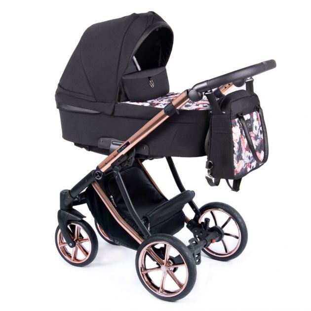 3 i 1 barnevogn DANTE - black flowers
