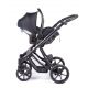 3 i 1 barnevogn DANTE - black flowers